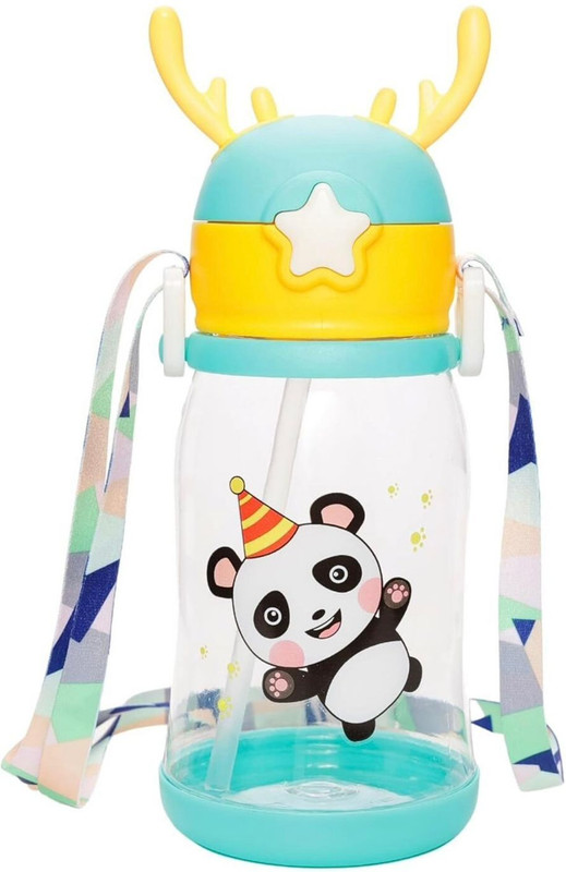 Shree GRB Cute Cartoon Horn Shape Sipper Bottle for Kids(Multicolor)