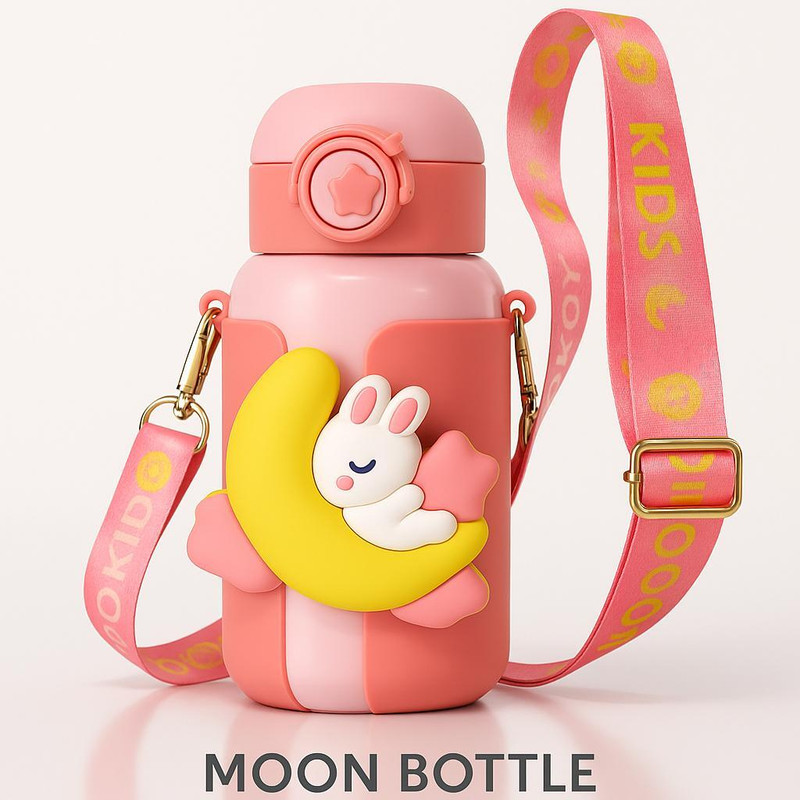 Sproutkidz Little Moon – Cute Gift Bottle for Kids & Toddlers(Pink)