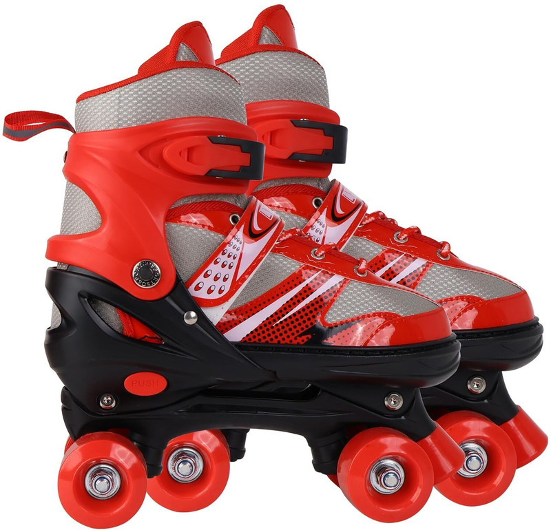 JRST Adjustable Skating Shoe Latest Designed Skates with Break Ideal for Boys,Girls Quad Roller Adults Size  6 UK - 9 UK(Adjustable, Advanced, Blue)