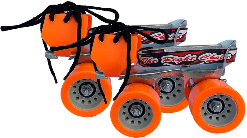 Jaspo Adjustable Roller Skates Suitable for Age Group 6 to 14 Years Quad Roller Kids Size 1 UK - 8 UK(Adjustable, Training, Intermediate, Beginner, Black)