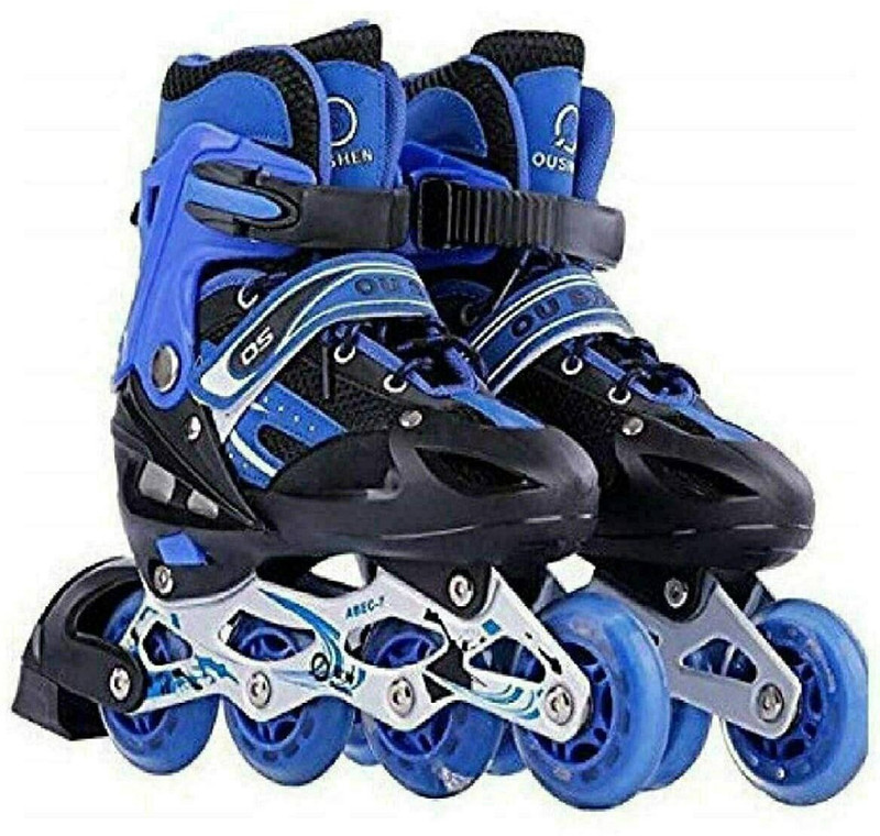 buzzzz Running Shoe Inline In-line Skates - Size 7-9 UK (blue Color) In-line Adults Size 7 UK - 9 UK(Adjustable, Recreational, Intermediate, Training, Blue)