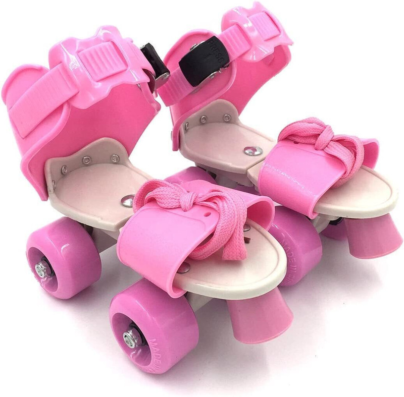 CrazyBuy NEW-pink skate p Shoe Kids Size  3 UK - 6 UK(Adjustable, Training, Pink)