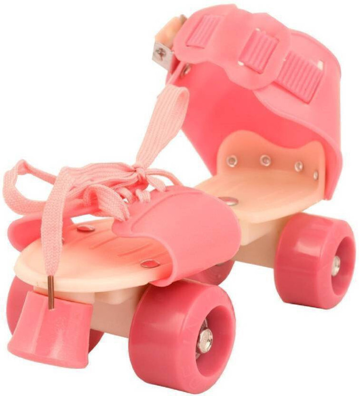 CrazyBuy NEW-pink rol Quad Roller Kids Size  10C UK - 2 UK(Adjustable, Training, Recreational, Intermediate, Beginner, Pink)