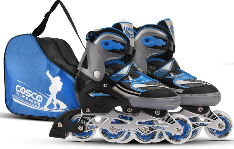 COSCO Speed In-line Kids Size  6 - 9(Adjustable, Advanced, Blue)