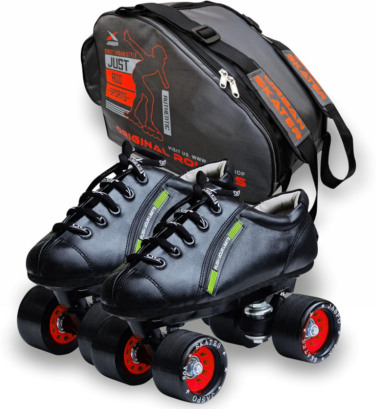 Jaspo Sprint Pro 10 Quad Shoes Fixed Body Roller Skates Approximate Beginners(22.9 cm) Shoe Kids(Advanced, Training, Intermediate, Beginner, Recreational, Green)