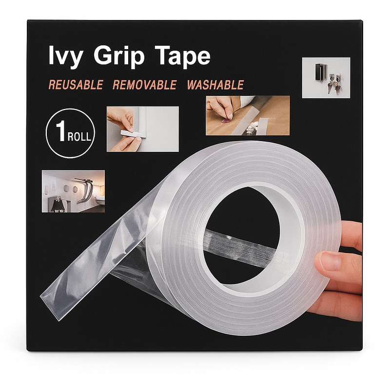 Videhi Enterprise Lenth-3 meter, width-3cm, thicness-1mm Skateboard Grip Tape(White, Trancparent)