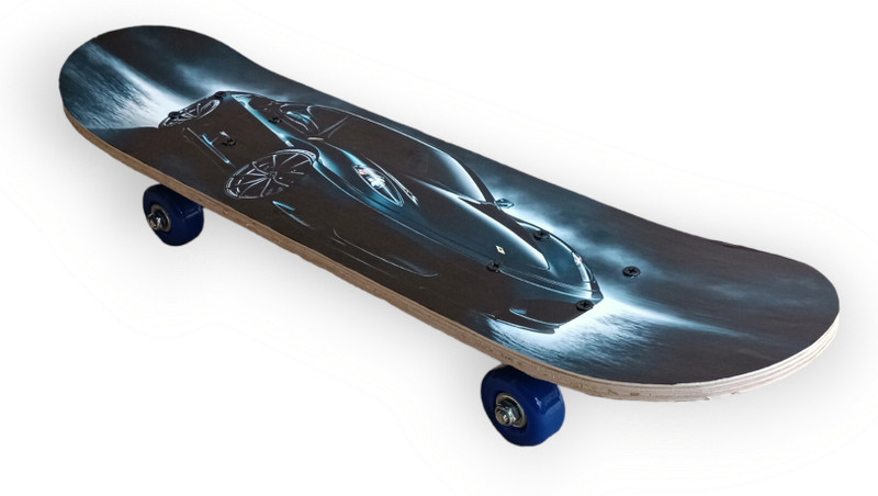 Yasamazing Sport car 5.4 inch x 23.5 inch Skateboard(Blue, Black, Pack of 1)