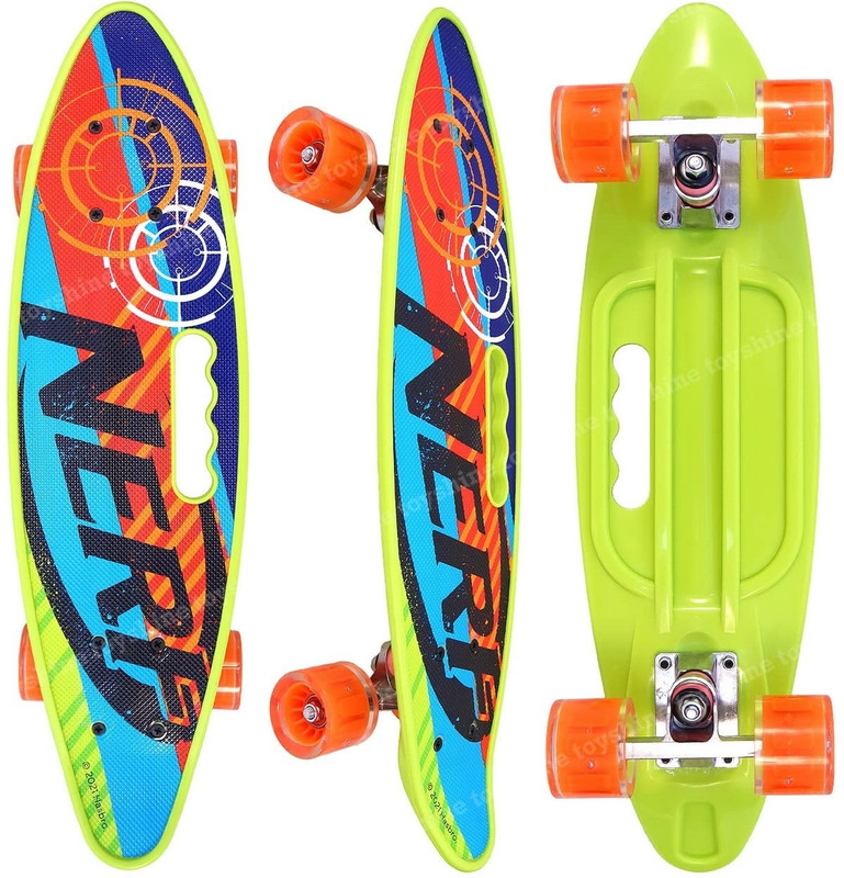 CUTIKIDS Skateboard | Wave Board | Caster Board | Colorful LED Light Up Wheels 6 inch x 24 inch Skateboard(Multicolor, Pack of 1)