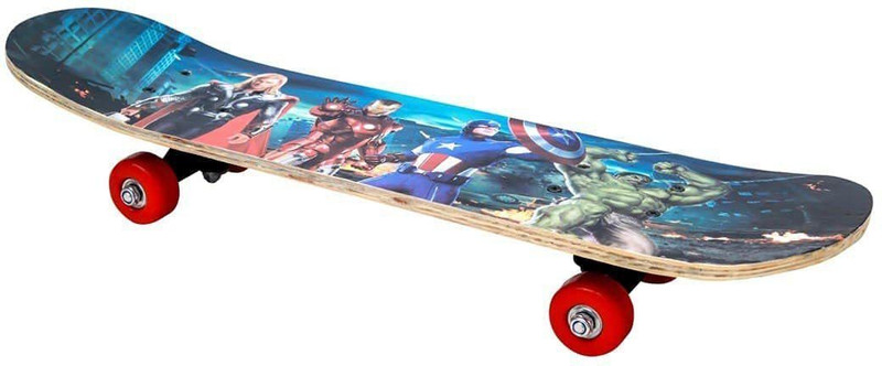 Funforce ALIENWARE skateboard for boys and girls 3 year pluse age 6 inch x 24 inch Skateboard(Blue, Multicolor, Pack of 1)