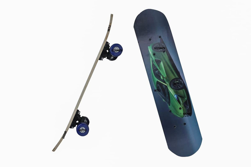 Domsenterprise PVT LTD Double Kick Concave Skate Board 9 Layer Plywood 6 cm x 15 cm Skateboard(Multicolor, Pack of 1)