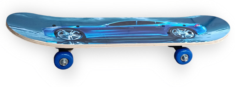 Yasamazing blue long car 5.5 inch x 23.5 inch Skateboard(Blue, Pack of 1)