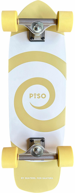 piso Goofy Green Skateboard for Kids & Adults | Ideal for Beginners | 8 cm x 31.5 cm Skateboard(Green, Pack of 1)