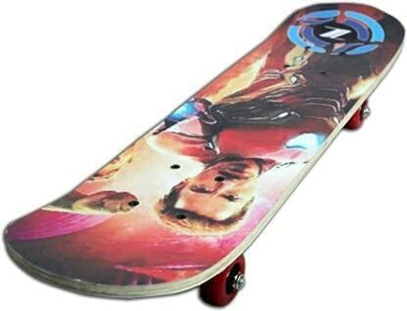 S.V.Enterprises Iron Man 3 SKATEBOARD for Beginners Longboard for Kids 24 inch x 4 inch Skateboard(Multicolor, Pack of 1)