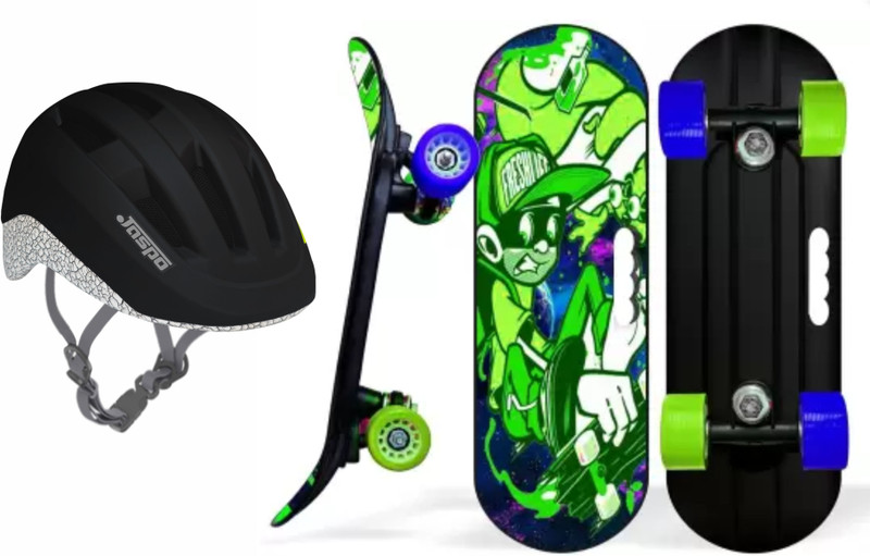 Jaspo Refurbished Junior Skateboard Combo 18 inch x 6 inch Skateboard(Multicolor, Pack of 2)