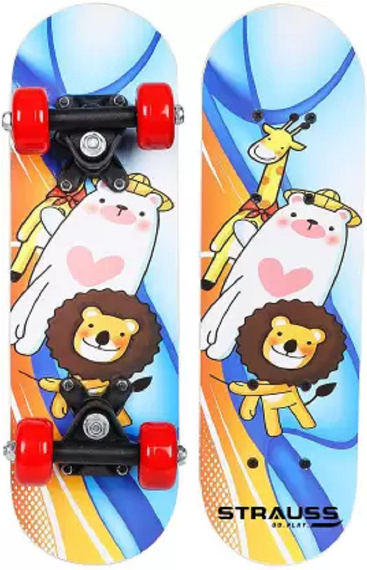 S.V.Enterprises Lion Kids Skateboard | Skate Boards For Boys | Skateboards For Kids 5 inch x 17 inch Skateboard(Multicolor, Pack of 1)