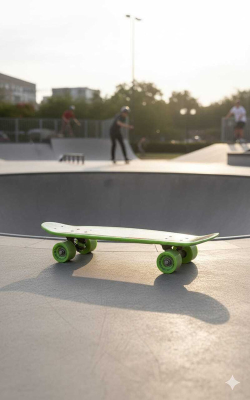 STRYV PVC QUALITY NON-SLIP SKATEBOARD WITH REMOVABLE WHEEL FOR SKATE ENTHUSIASTS 6 inch x 4 inch Skateboard(Green, Pack of 1)