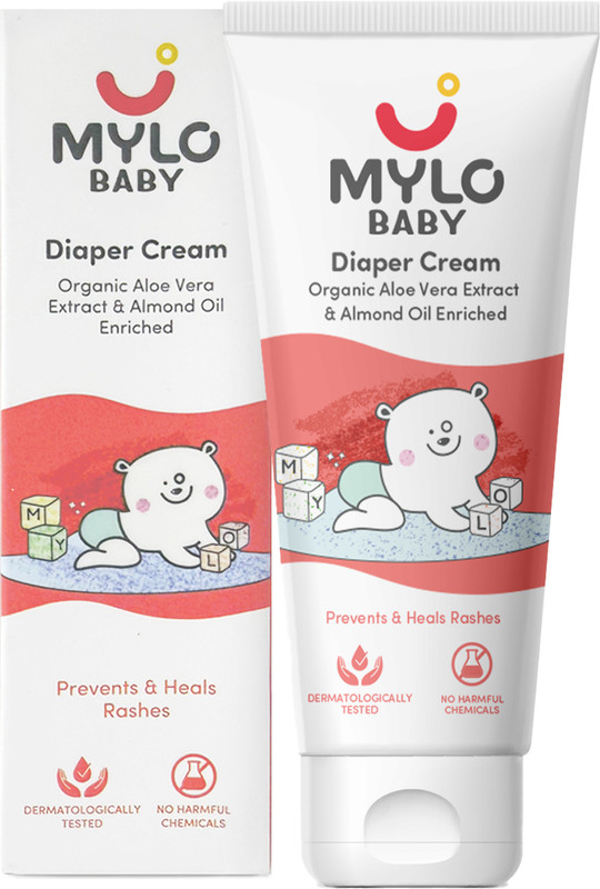 MYLO Baby Diaper Rash Cream | Heals & Prevents Rashes | With 15% Zinc Oxide(50 g)
