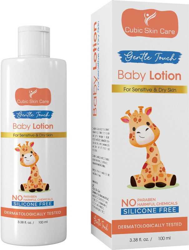 Cubic Skin Care Baby Lotion | For Sensitive & Dry Skin | Ayurvedic & Chemical-Free(100 ml)