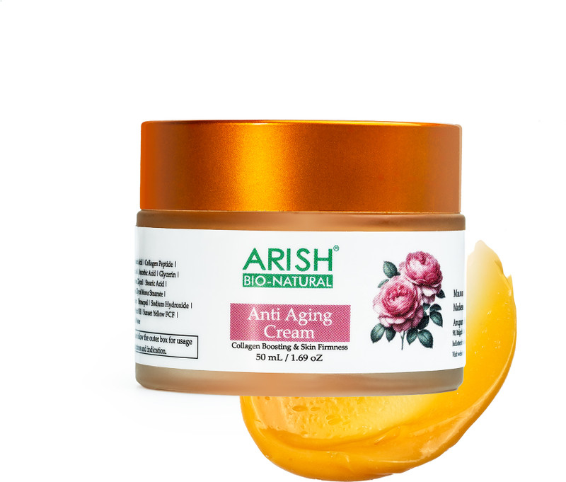 ARISH BIO-NATURAL Anti-Aging Cream | Herbal Formula for Wrinkle Reduction, Skin Firming & Youthful Glow | Suitable for All Skin Types(50 ml)
