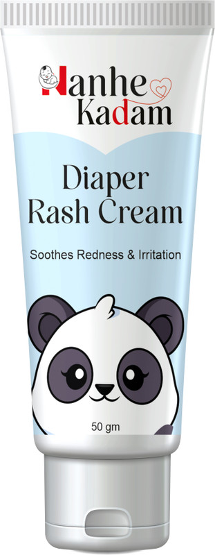 Nanhe Kadam Baby Advanced Diaper Rash Cream with Skin Soothing Protection | Anti-Redness & Irritation Relief Formula | Gentle Daily Use for Kids(50 g)