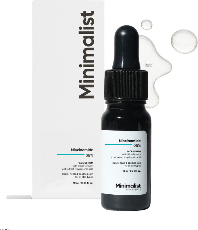 Minimalist 5% Niacinamide Serum for Glowing & Clear Skin with Hyaluronic Acid | Hydrating & Repairing Serum for Men & Women(30 ml)
