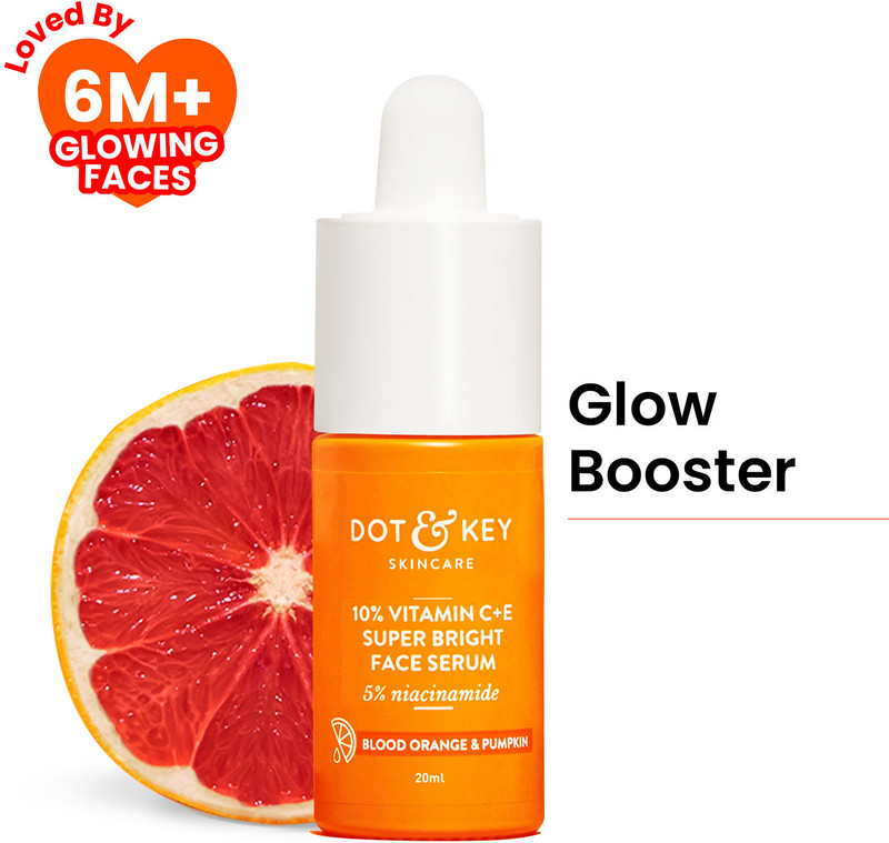 Dot & Key 10% Vitamin C + E, 5% Niacinamide Serum For Glowing Skin,Uneven & Dull Skin(20 ml)