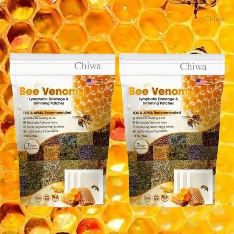 CHIWA Bee Venom Detox Foot Care Patches Fast-Acting Foot Pads for Toxin Relief