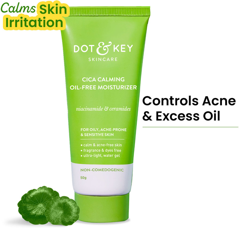 Dot & Key Cica + Niacinamide Oil Free,For Acne Prone Skin,Oil Free,Fades Dark Spots(50 g)