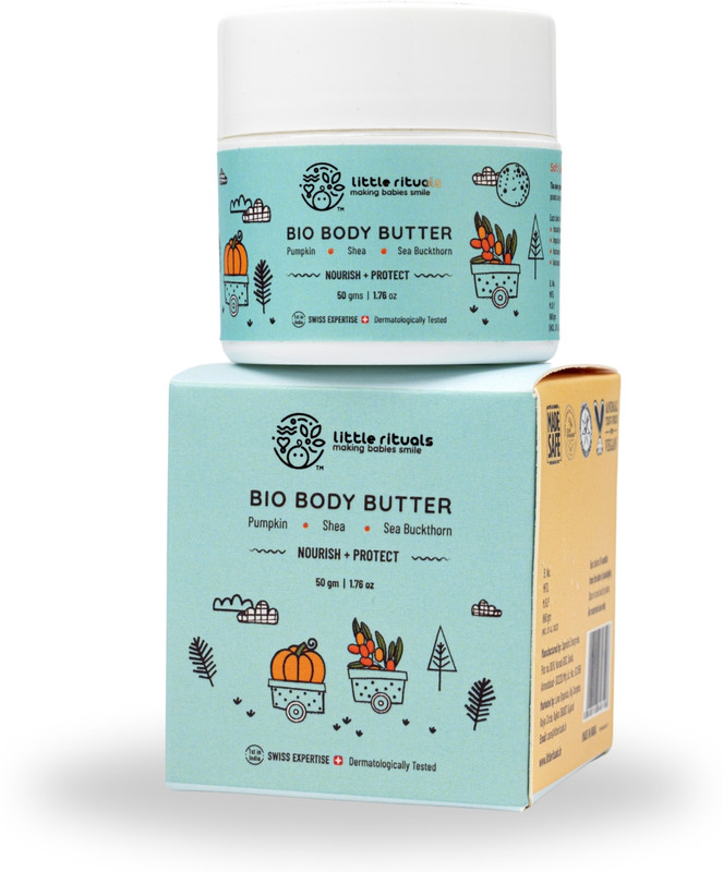 Little Rituals Organic Baby Body Butter: Pumpkin & Shea, Dermat-Tested, Swiss Tech(50 g)
