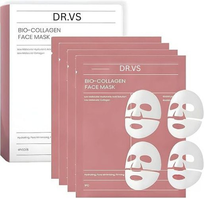 DR.VS Collagen Face Mask Pack of 4 Overnight Deep Collagen Night Mask(236 ml)