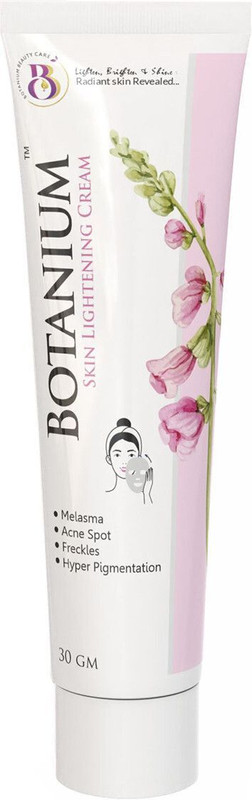 Botanium Skin Lightening Cream, Tan Removal | Bright Face, Glowing Skin | Non-Greasy(30 g)
