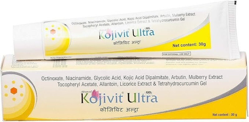 KOJIVIT ULTRA Gel For Dark Spots & Hyperpigmentation Contains Vitamin E, Glycolic Acid, Niacinamide and Kojic Acid(30 g)