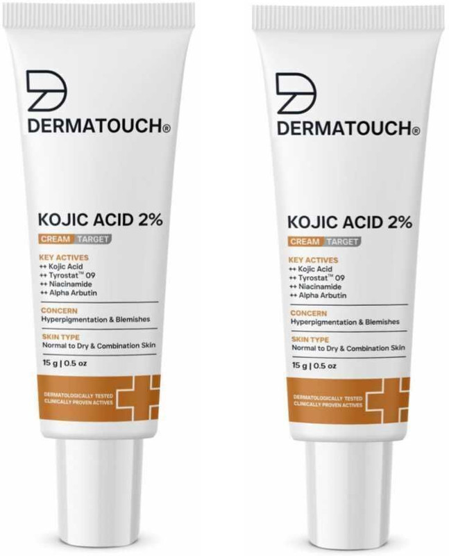 Dermatouch Kojic Acid 2% Cream | For Pigmentation and Dark Spots reduction(30 g)