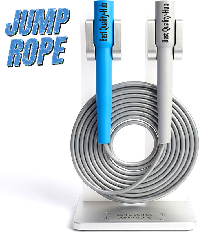 FFive Premium Quality Jumping Rope Men & Women Freestyle Skipping Rope(Grey, Length: 287 cm)