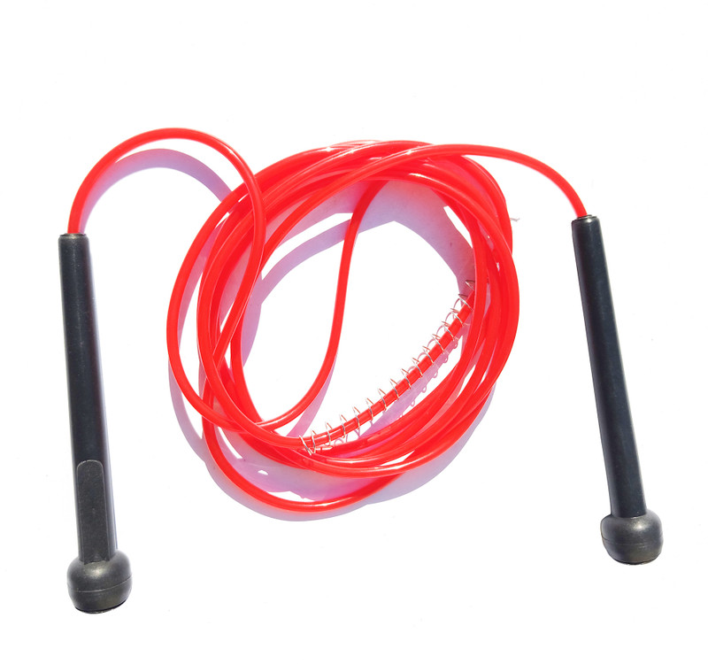 teestribe SKIPPING ROPE (RED) Freestyle Skipping Rope(Red, Length: 110 cm)