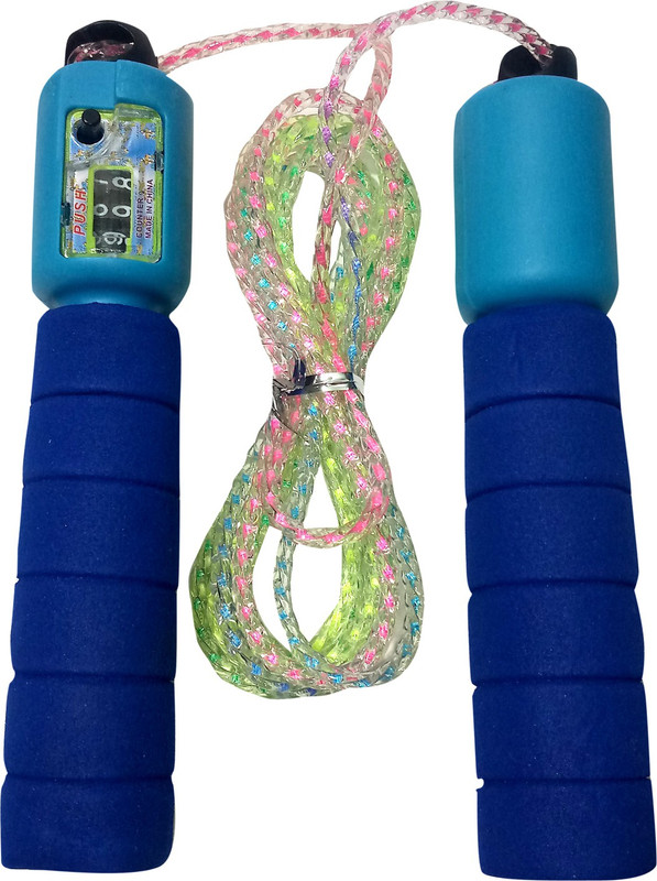 Sky Rope With Counter Kids Skipping Rope ( Length: 254 Cm) Kids Skipping Rope(Blue, Length: 254 inch)