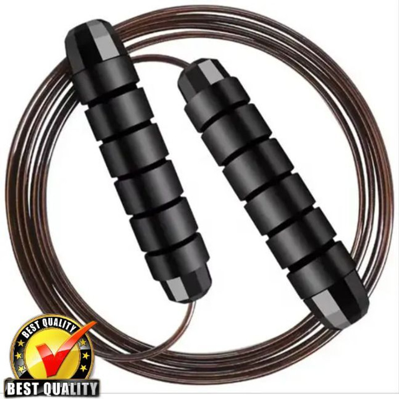 Balarameshwara stores Adjustable Skipping Rope for Men, Women|Jump Rope for Weight Loss,RASSI,GYM, Freestyle Skipping Rope(Black, Length: 280 cm)