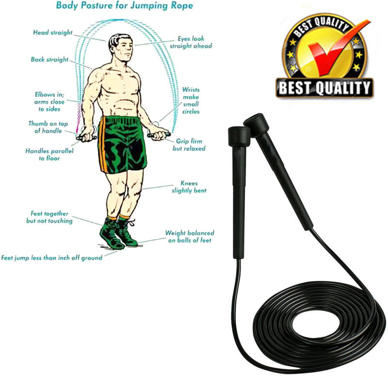 BQH Small Adjustable Skipping Rope for Men, Women & Kids Freestyle Skipping Rope(Length: 250 cm)
