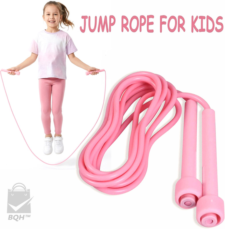 BQH Skipping Jump Rope for Men & Women Weight Loss Freestyle Skipping Rope(Pink, Length: 247 cm)