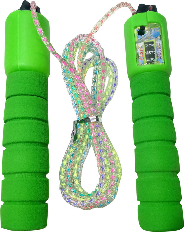 Skystar Rope with Counter Jump Rope Kids Skipping Rope Green ( Length: 254 cm) Kids Skipping Rope(Green, Length: 250 cm)