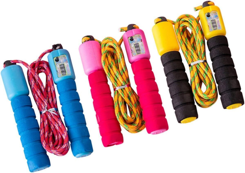 KEVJ Jump Rope for Workout Home Exercise Equipment Skipping Rope 3pcs Kids Skipping Rope(Length: 17 cm)