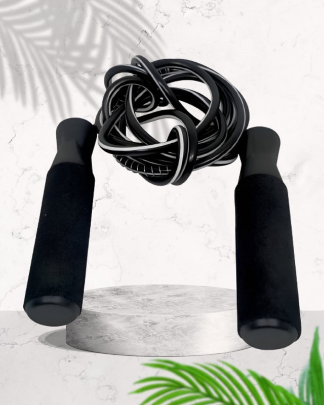 TOOLART Home Exercise,Workout, BAG Ball Bearing Skipping RopeNwq298T Speed Skipping Rope(Multicolor, Length: 320 cm)