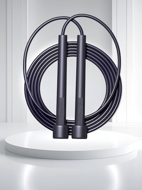 Best-Quality-Hub Trainer Jump Rope Freestyle Skipping Rope(Black, Length: 10 cm)