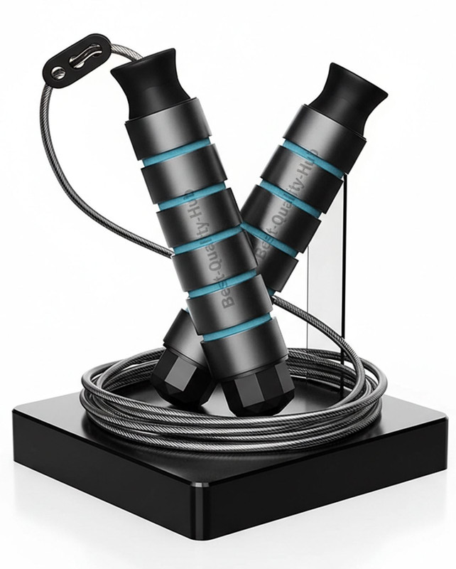 Best-Quality-Hub Skipping Rope for Men Women Children Jump Rope for Exercise & Weight Loss Ball Bearing Skipping Rope(Multicolor, Length: 300 cm)