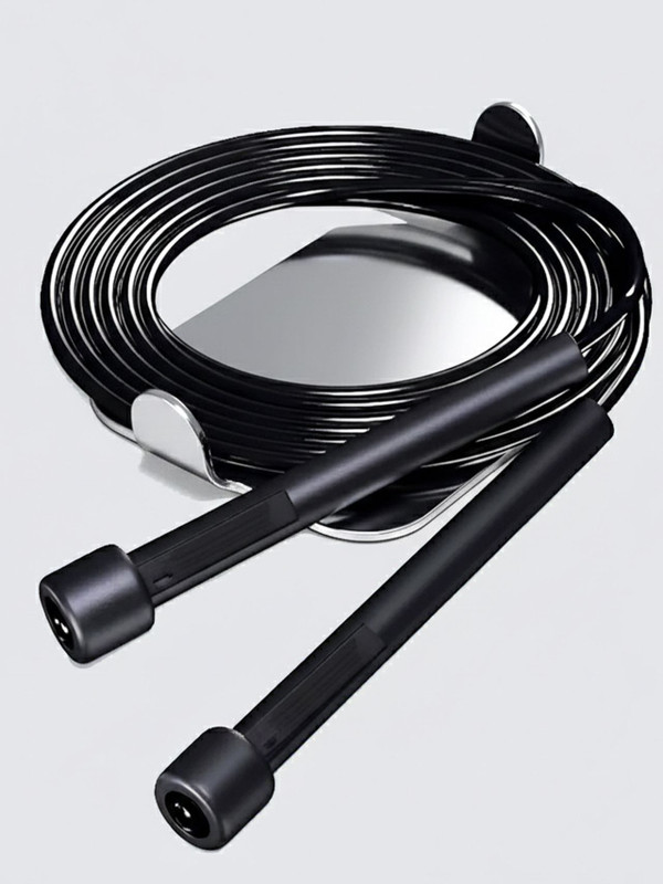 Best-Quality-Hub Skipping Rope (Black)(Pack of 1) for Men Gym Freestyle Skipping Rope(Black, Length: 250 cm)