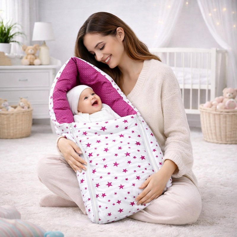 Baby Desire Pink Dot Star BC Sleeping Bag