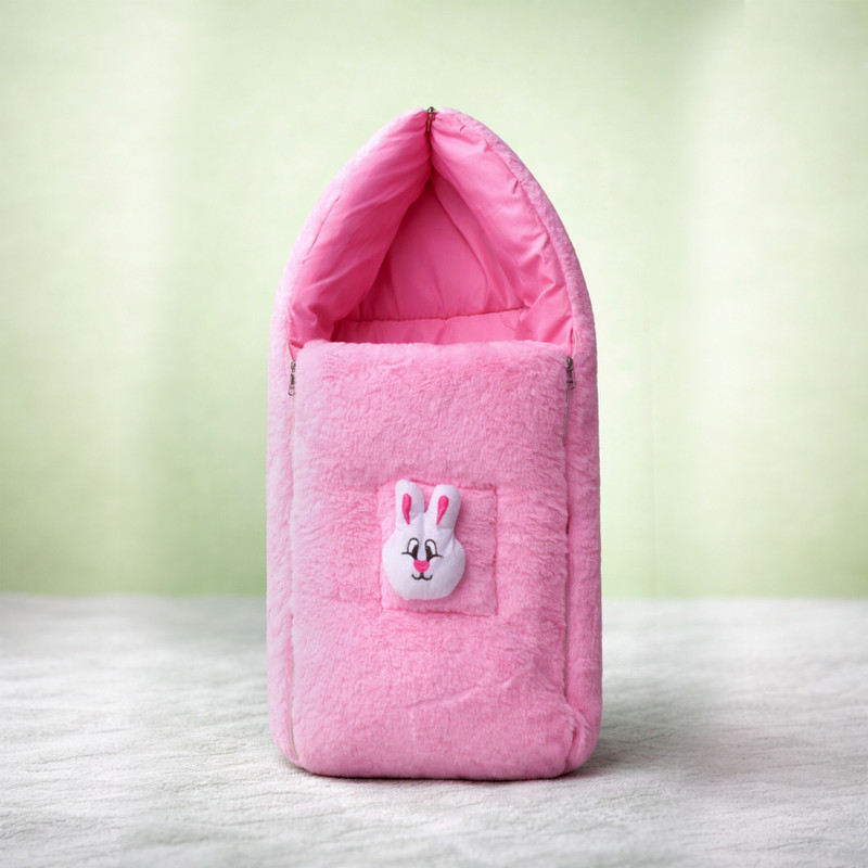 Magixpix Baby Hooded Sleeping Bag Rabbit Design 0–6 Months Pink Sleeping Bag(Pink)