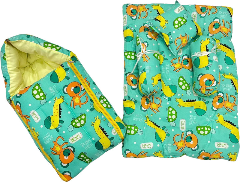 OLENE Green Printed Kids Sleeping bag Sleeping Bag(Green, Yellow)
