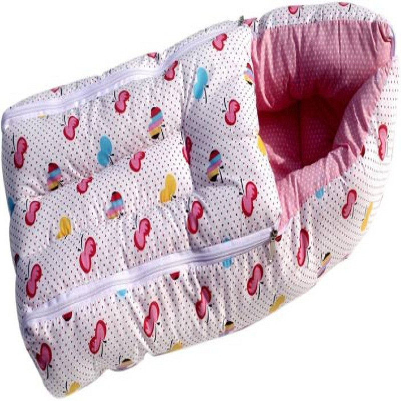 Anmol BABY MULTIPURPOSE CARRYING AND BEDDING Sleeping Bag (Multi color) Sleeping Bag(Pink)