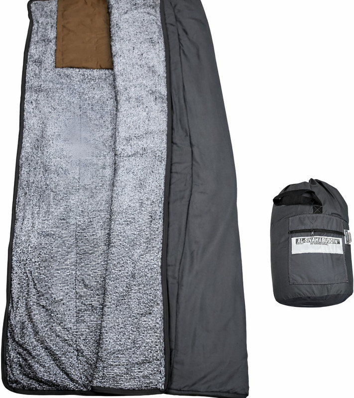 ALSHAHABUDDIN Rectangular Indoor & Outdoor Temp 12 C to 20 C, For winter, Travelling, Camping Sleeping Bag(Grey)